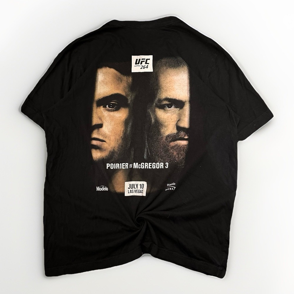 2021 UFC 264 Shirt Men's XL Authentic Conor McGregor v. Poirier 3 Broken Leg MMA